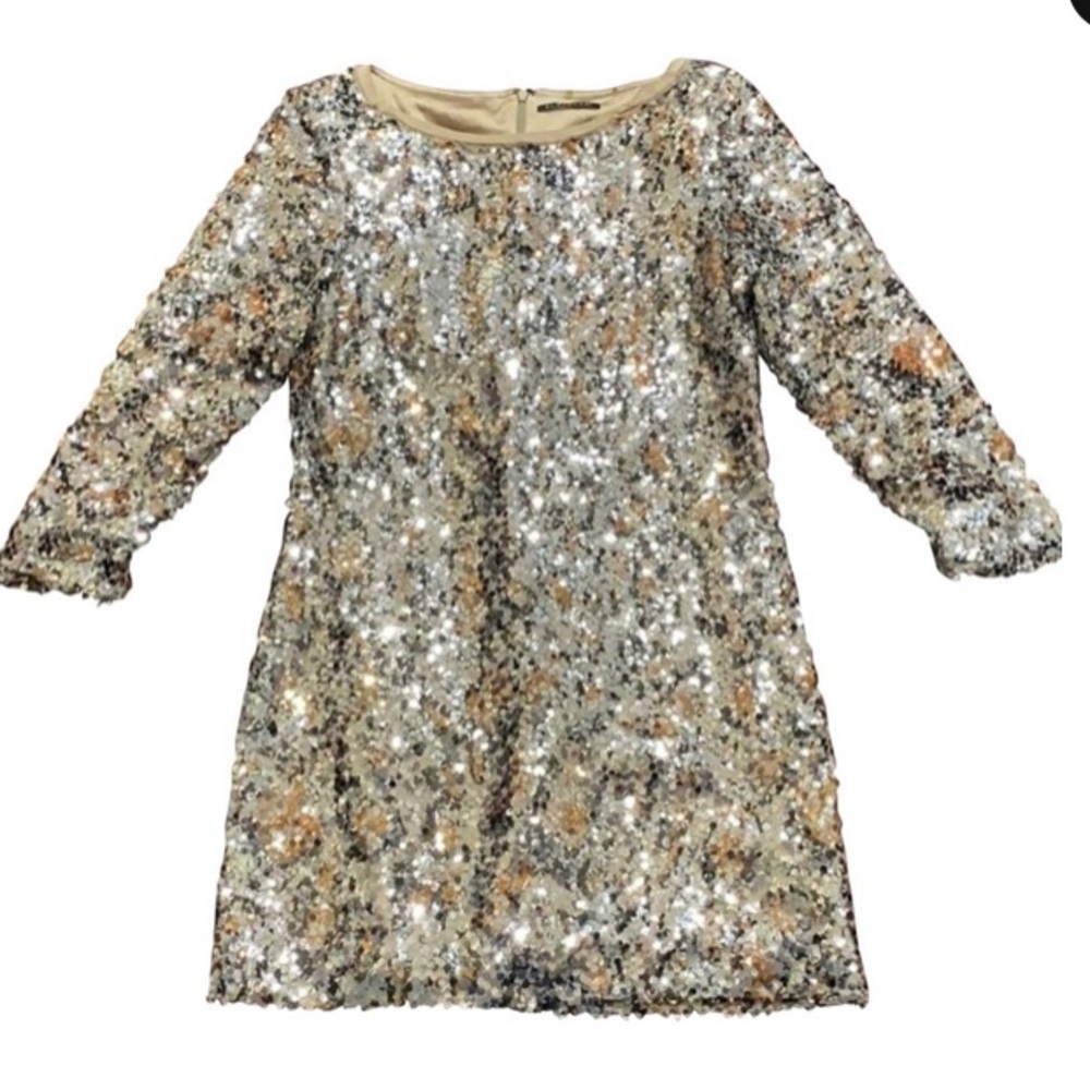 Sparkly sequined Elie Tahari “Amelie” party dress